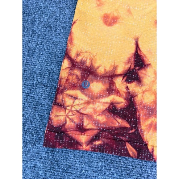 Lululemon Metal Vent Tech Shirt Mens  Yellow Tie-Dye Short Sleeve Size Large - Picture 4 of 7